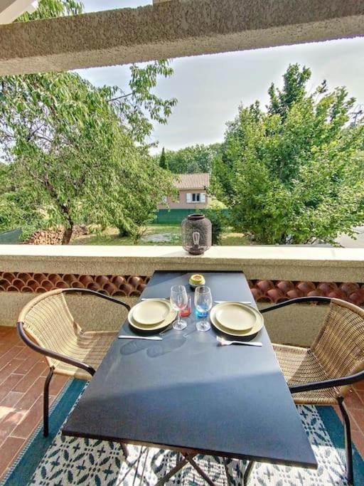 Les Penates Du Pastel - Jardin & Terrasse Apartment Villefranche-de-Lauragais Exterior foto
